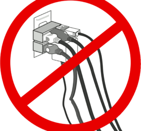 Don't overload electrical outlets